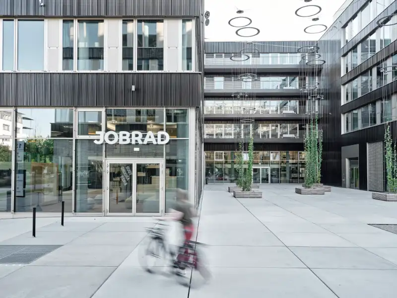 Der Innenhof des JobRad Campus | Presse Downloadbereich